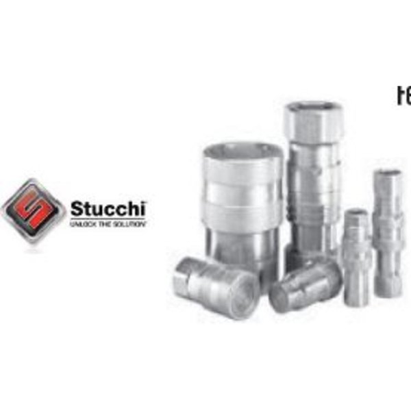 Stucchi Quick Couplers (Flat Face): 3571 PSI, 3/4 NPT Female Thread, 3/4 in. Flat Face NPT Male 237317